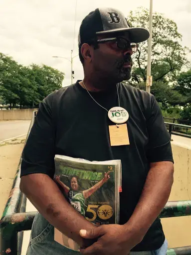 Charles, interviewed on the streets of Chicago. Image by Nayab Ali and Andrea Pérez Fernández. United States, 2018.