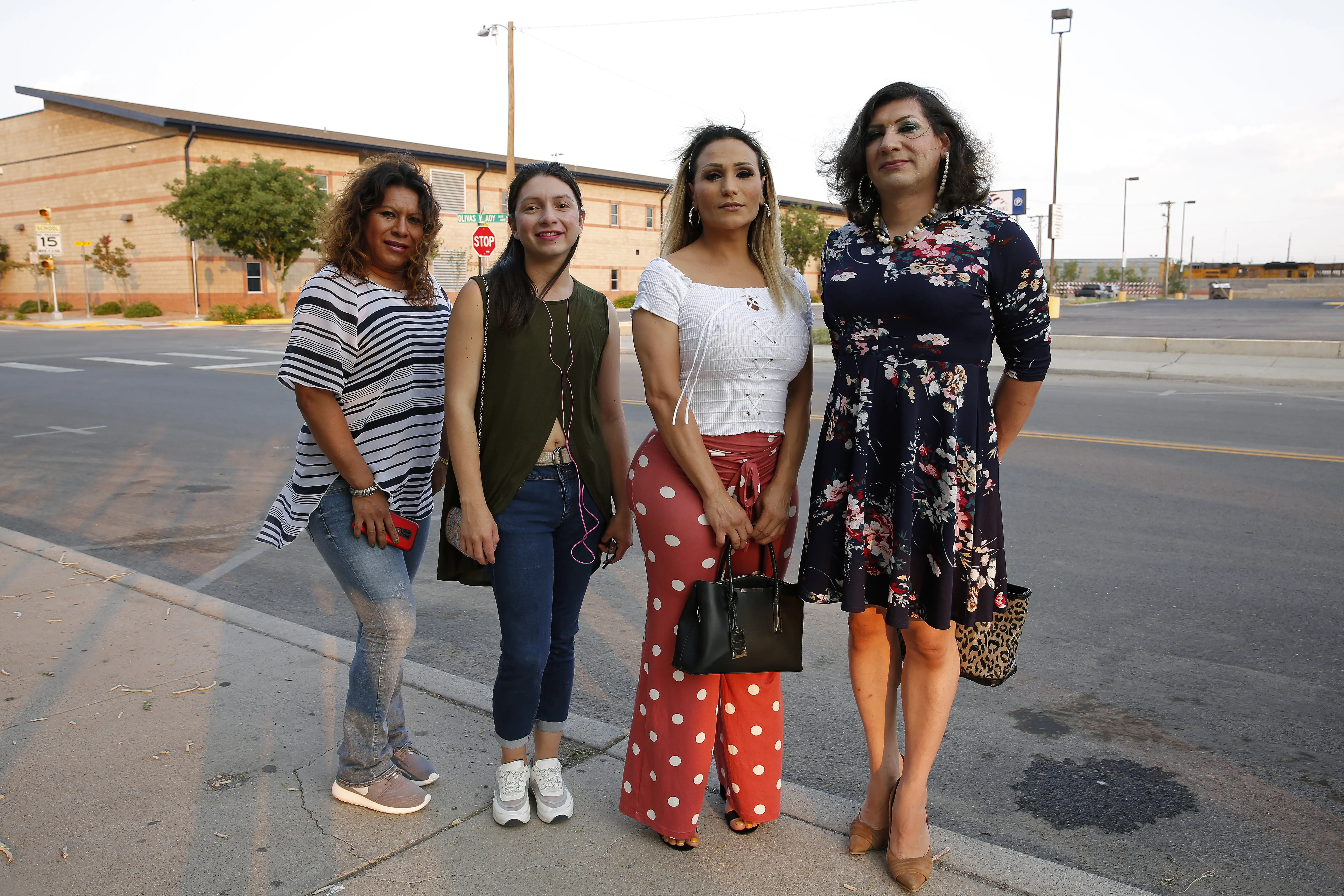Brisa, 42, Mexico; Alexa, 25, El Salvador; Vicki, 40, Mexico; and Susana, 40, El Salvador
