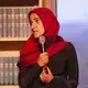 Panelist Dalia Mogahed describes wanting to hide her Muslim identity for the first time after the 9/11 tragedy. Image by Jin Ding. United States, 2019.
