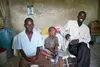 Joel Sainton and sons at their home in Carrefour, Port-au-Prince.
