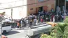 A food distribution queue in Haiti this week