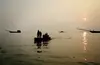 Sandships on Dongting Lake, Hunan Province. The ships are used to transport sand dredged from the bottom of the lake. (Sean Gallagher, 2010)