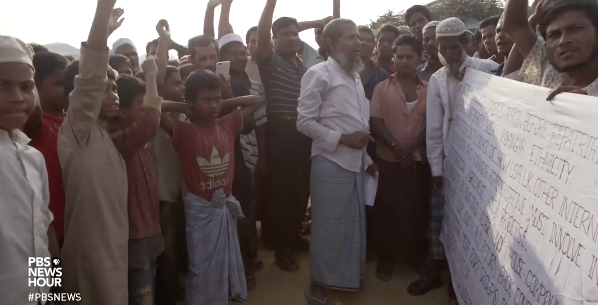 Screenshot from PBS NewsHour. Bangladesh, 2018. Screenshot from PBS NewsHour. Bangladesh, 2018.