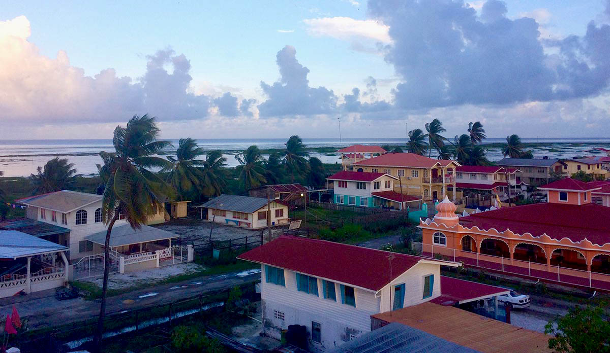 A view from a hotel in Anna Regina, Guyana. Image by Madeline Bishop. Guyana, 2017.
