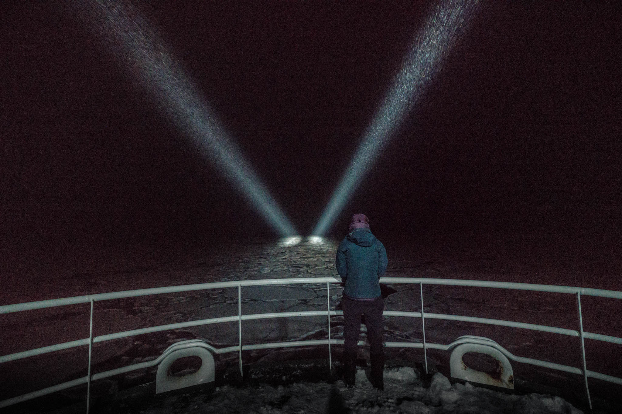 Onboard the Helmer Hanssen, a Norwegian research vessel. Image by Michael O. Snyder/Interdependent Pictures. International waters, 2018. Onboard the Helmer Hanssen, a Norwegian research vessel. Image by Michael O. Snyder/Interdependent Pictures. International waters, 2018.
