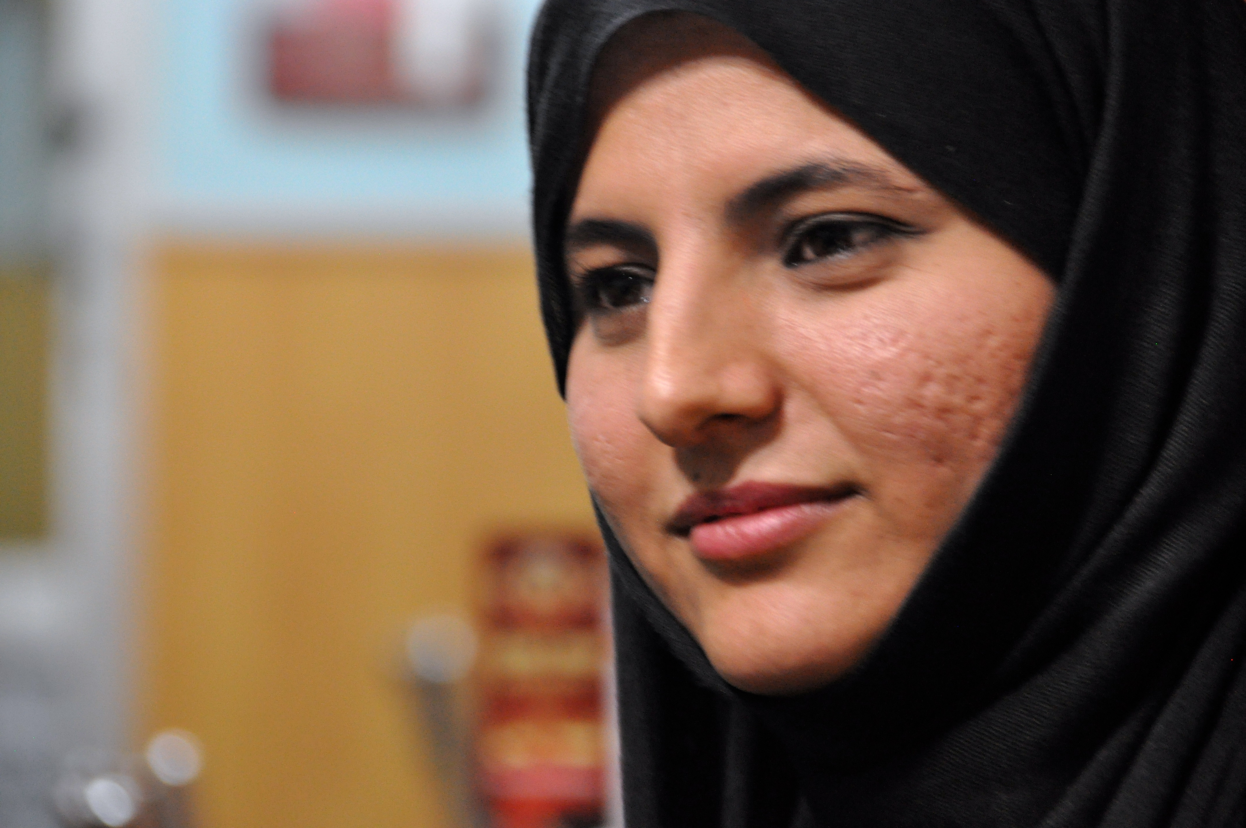 Shabnam S. is a therapist in a drug addiction treatment center in Kabul. Image by Jeffrey Stern. Afghanistan, 2013. Media file: dsc_0064.jpg