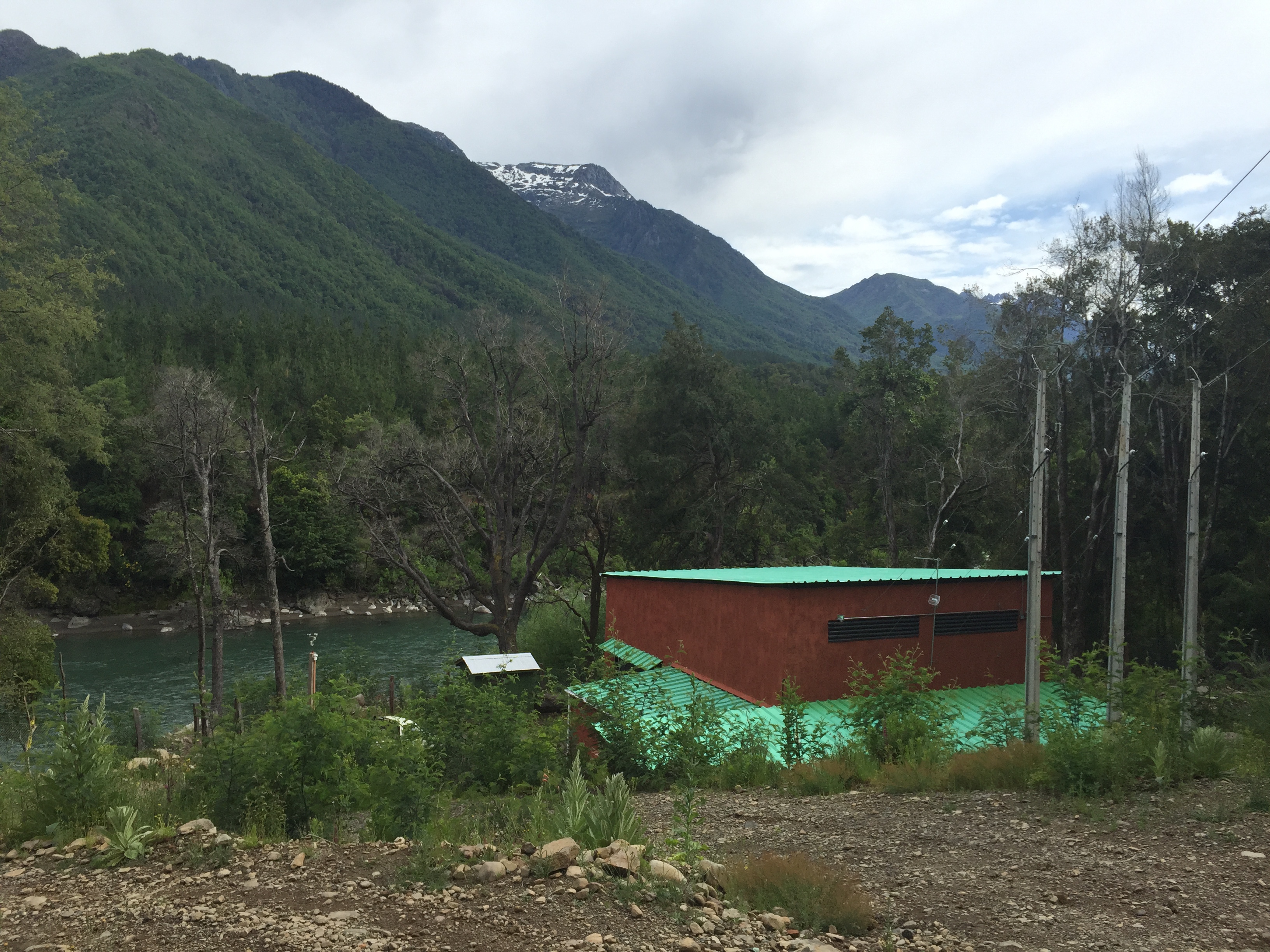 San Miguel mini-hydroplant tucked away in Alto Bío Bío's countryside. Image by Max Radwin. Chile, 2015. Media file: mini-central_photo.jpg