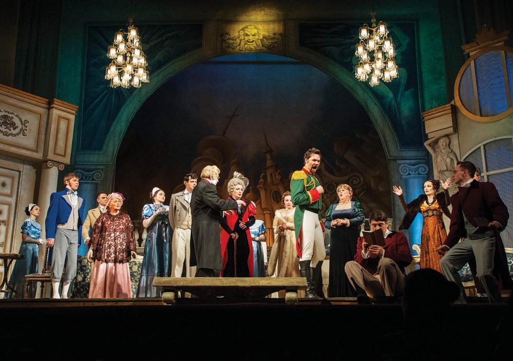 Alexander Griboyedov’s "Woe from Wit," at the Crimean Academic Russian Drama Theater, three days before Crimeans voted to break away from Ukraine and join Russia. Image by Boryana Katsarova. Ukraine, 2014. Media file: b26125a0-d677-4a4b-b02b-765ed3ee220c.jpg