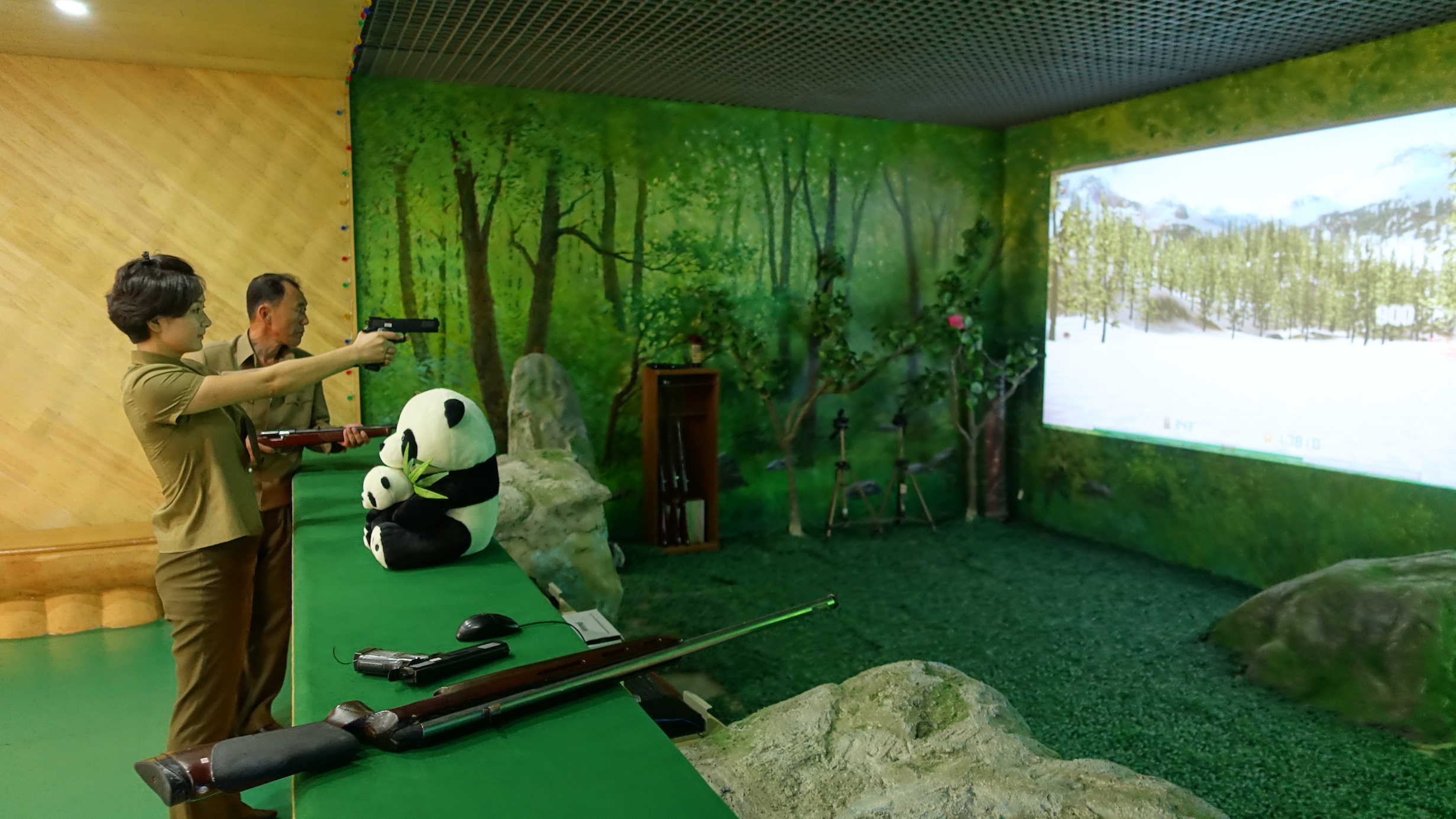 A North Korean citizen enjoying herself at a shooting range in Pyongyang. Image by Laya Maheshwari. North Korea, 2016. A North Korean citizen enjoying herself at a shooting range in Pyongyang. Image by Laya Maheshwari. North Korea, 2016.