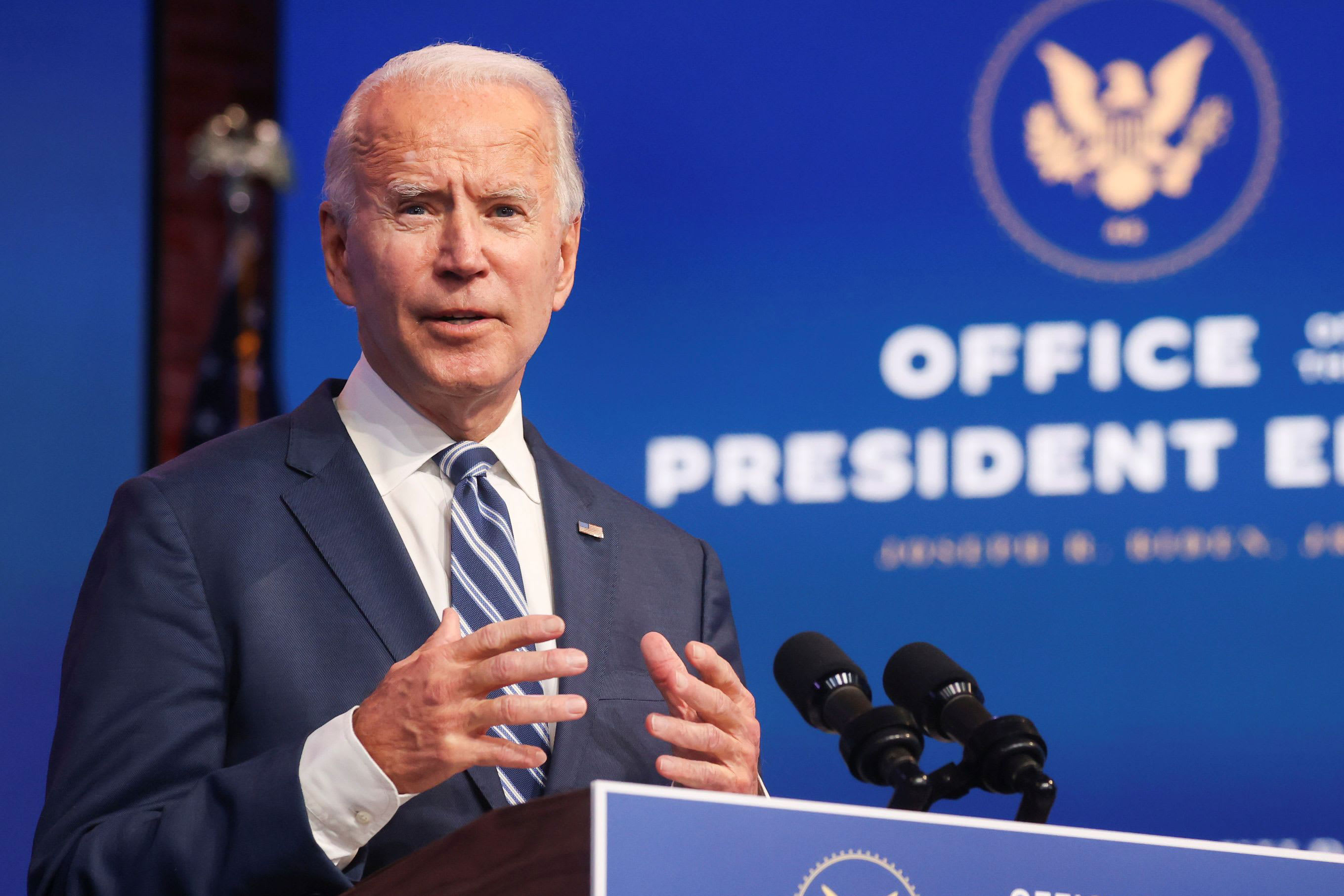 President-elect Joe Biden speaks at a convention. Image by StratosBrilakis/shutterstock. United States, 2020 President-elect Joe Biden speaks at a convention. Image by StratosBrilakis/shutterstock. United States, 2020