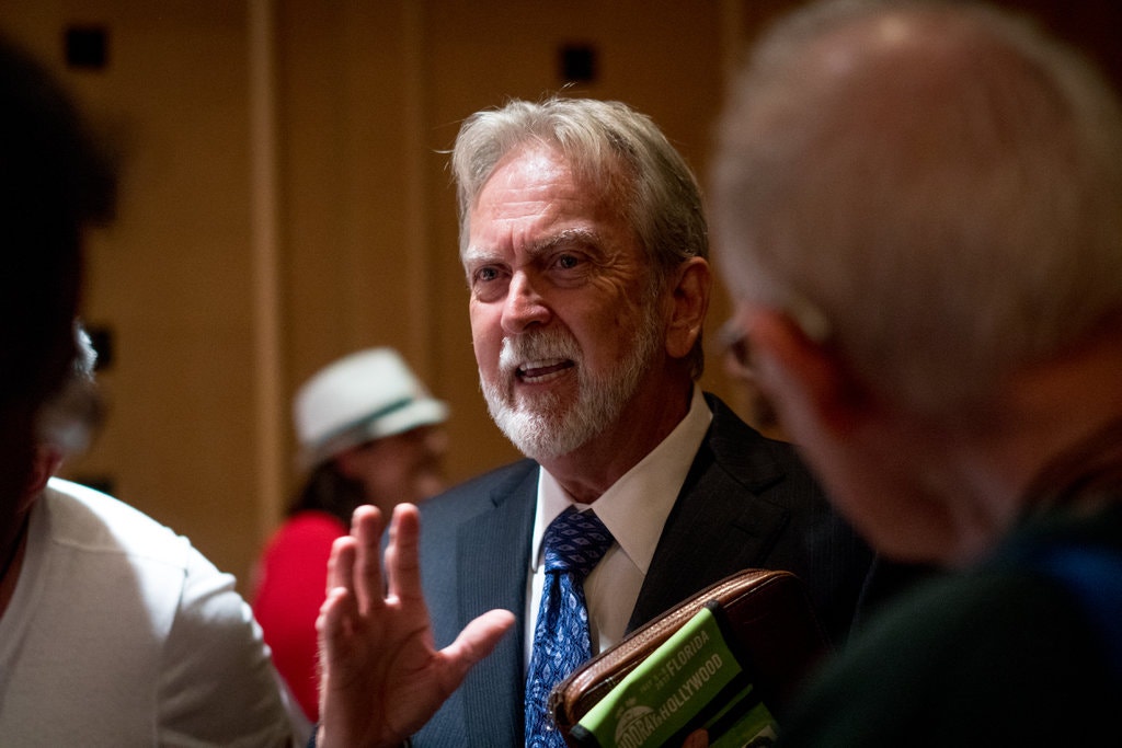 James E. Mitchell testified to the military tribunal at Guantánamo Bay for a second day on Wednesday. Image by Angel Valentin / The New York Times. Cuba, 2020. James E. Mitchell testified to the military tribunal at Guantánamo Bay for a second day on Wednesday. Image by Angel Valentin / The New York Times. Cuba, 2020.