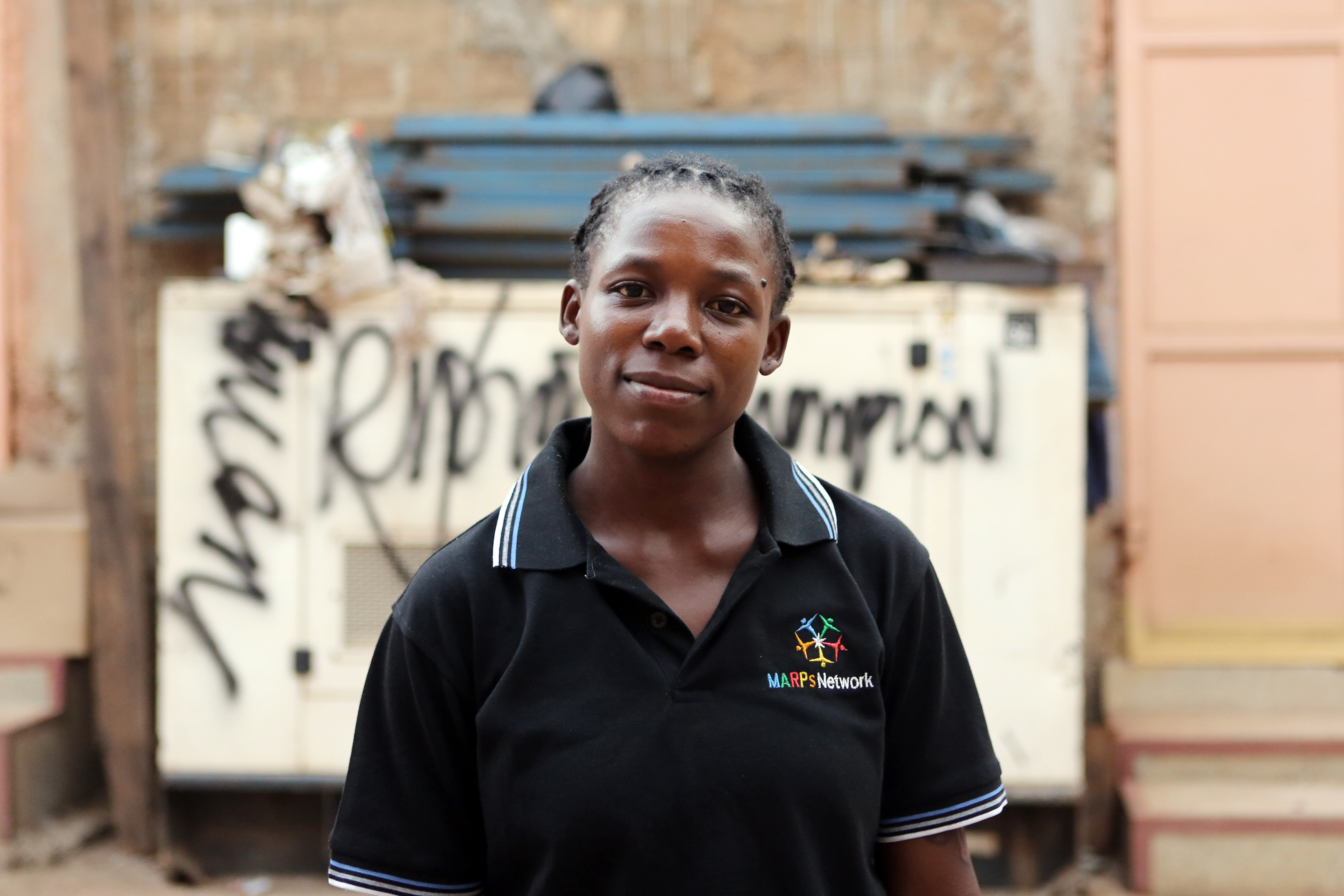 Jay Mulucha, LGBTI activist. Image by Daniella Zalcman. Uganda, 2014 Media file: dsz_9204.jpg