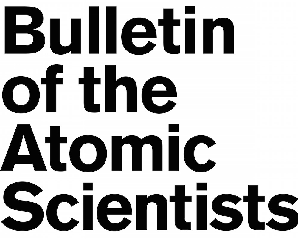 Logo for the Bulletin of the Atomic Scientists. Logo for the Bulletin of the Atomic Scientists.
