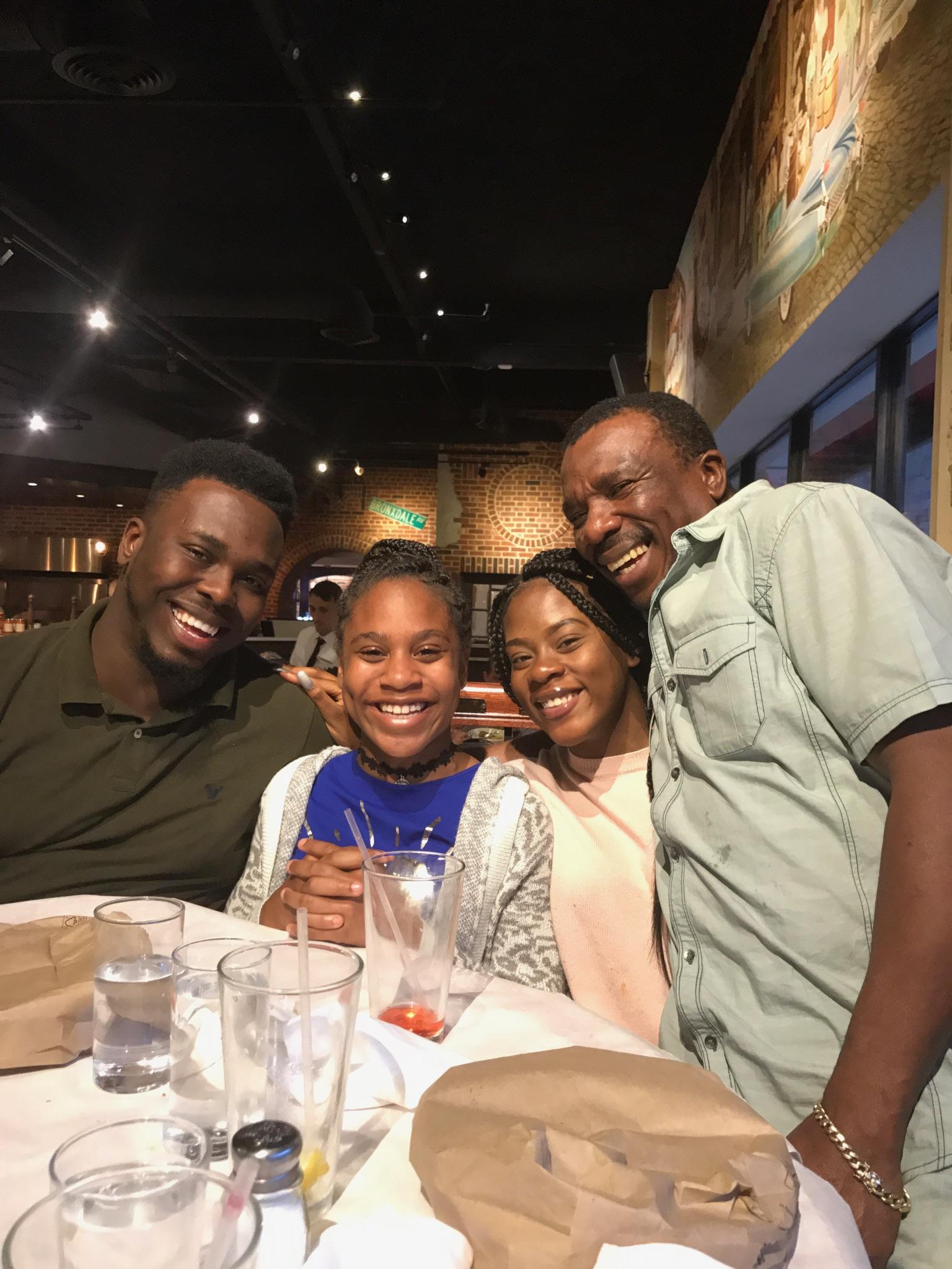 Errol Wray Jr. (left) with his two younger sisters and his dad Errol Wray Sr. during a family night out in New York City. Courtesy Errol Wray Jr. Errol Wray Jr. (left) with his two younger sisters and his dad Errol Wray Sr. during a family night out in New York City. Courtesy Errol Wray Jr.