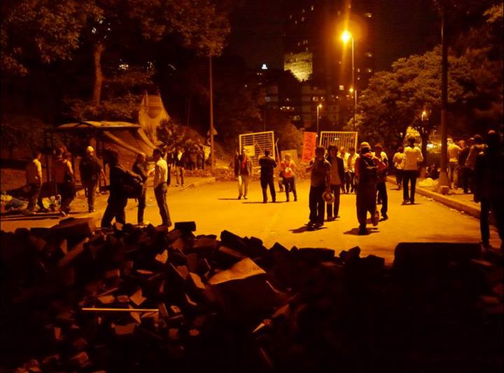 Barricades from Gezi Park protests in summer 2013. Image by Matthew Herman. Turkey, 2013. Media file: gezimhh.jpg