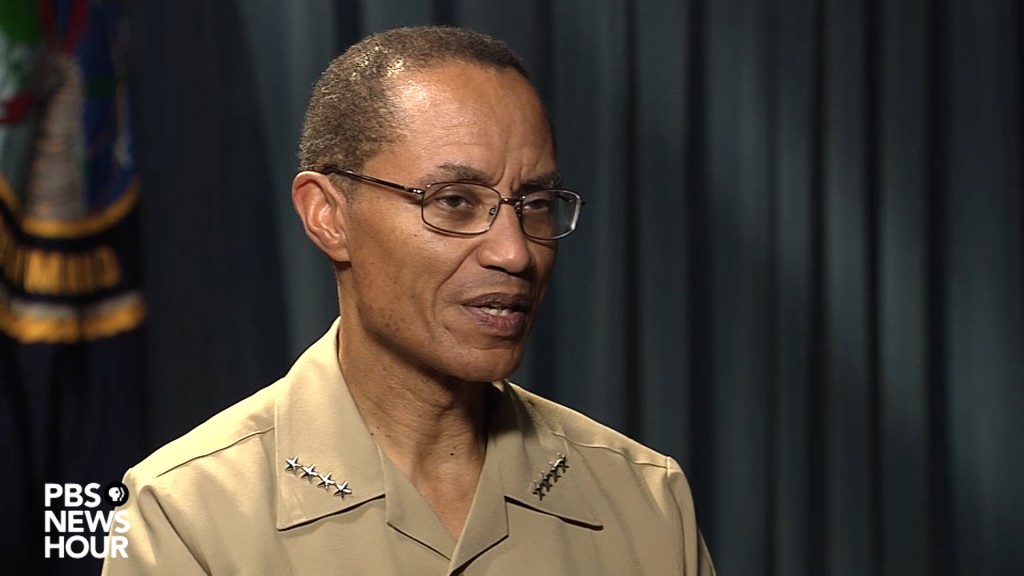 The military commander of America’s nuclear arsenal, Admiral Cecil Haney. Image by PBS NewsHour. United States, 2016. The military commander of America’s nuclear arsenal, Admiral Cecil Haney