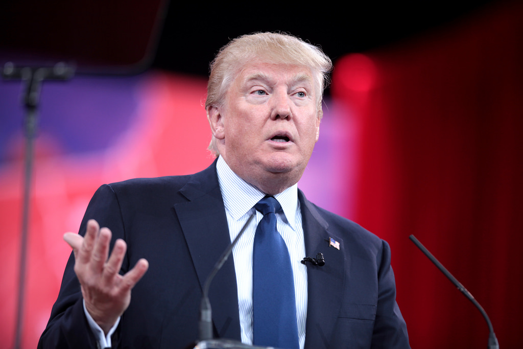 President Trump speaking at the Conservative Political Action Conference. Image by Gage Skidmore courtesy of Flickr. United States, 2015. Media file: trump.jpg