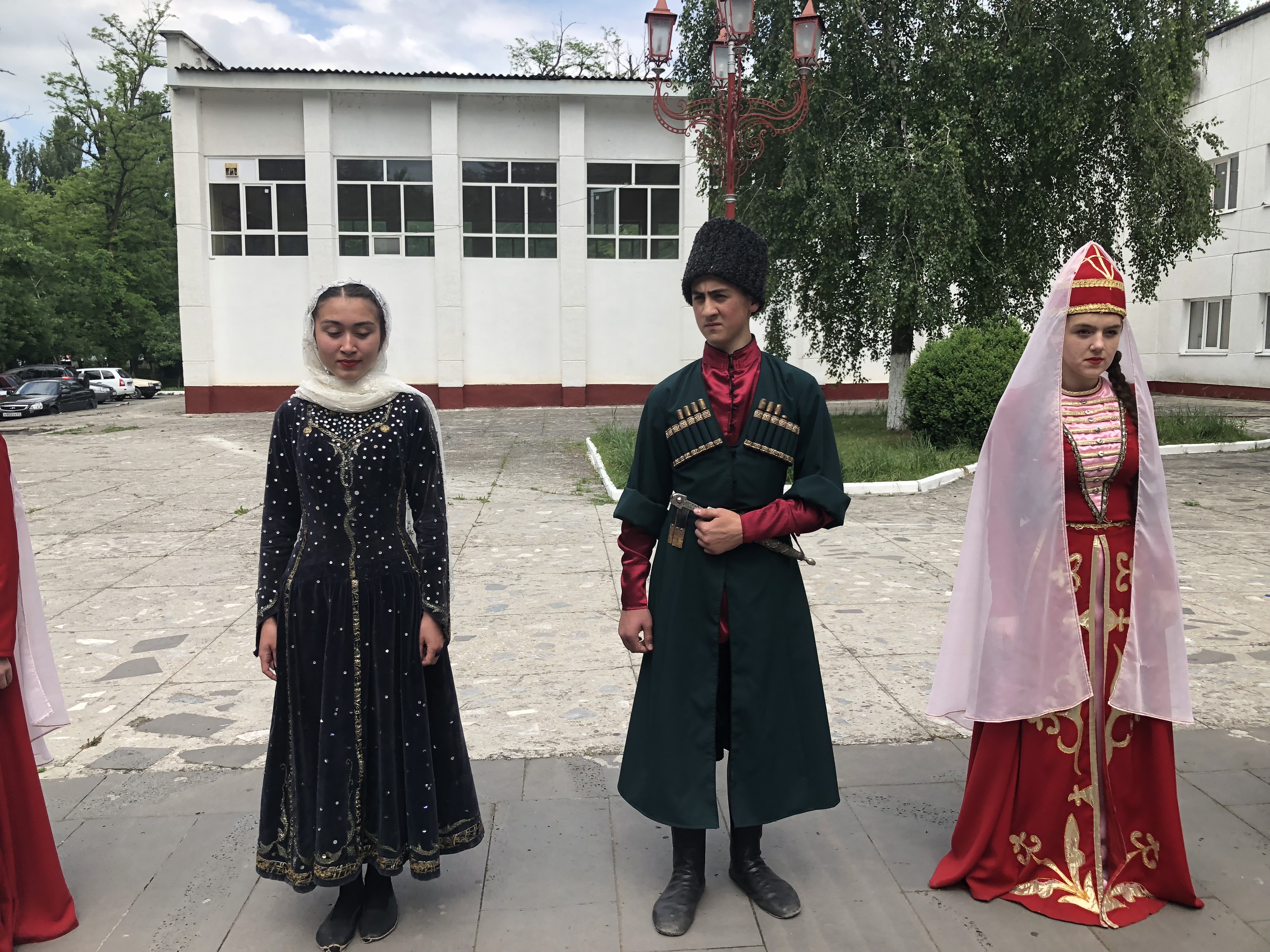 Young Circassians in formal dress in Terek. Image by Ben Mauk. Russia, 2019. Young Circassians in formal dress in Terek. Image by Ben Mauk. Russia, 2019.