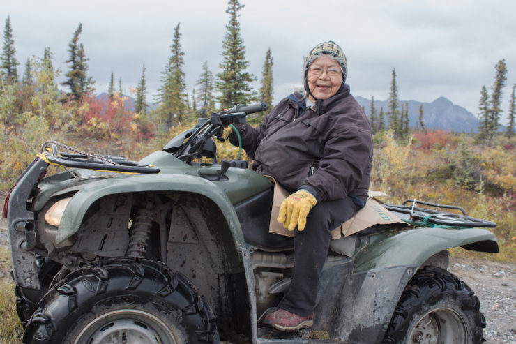 Sarah James on her four-wheeler. Image by Amy Martin. United States, 2019. Sarah James on her four-wheeler. Image by Amy Martin. United States, 2019.