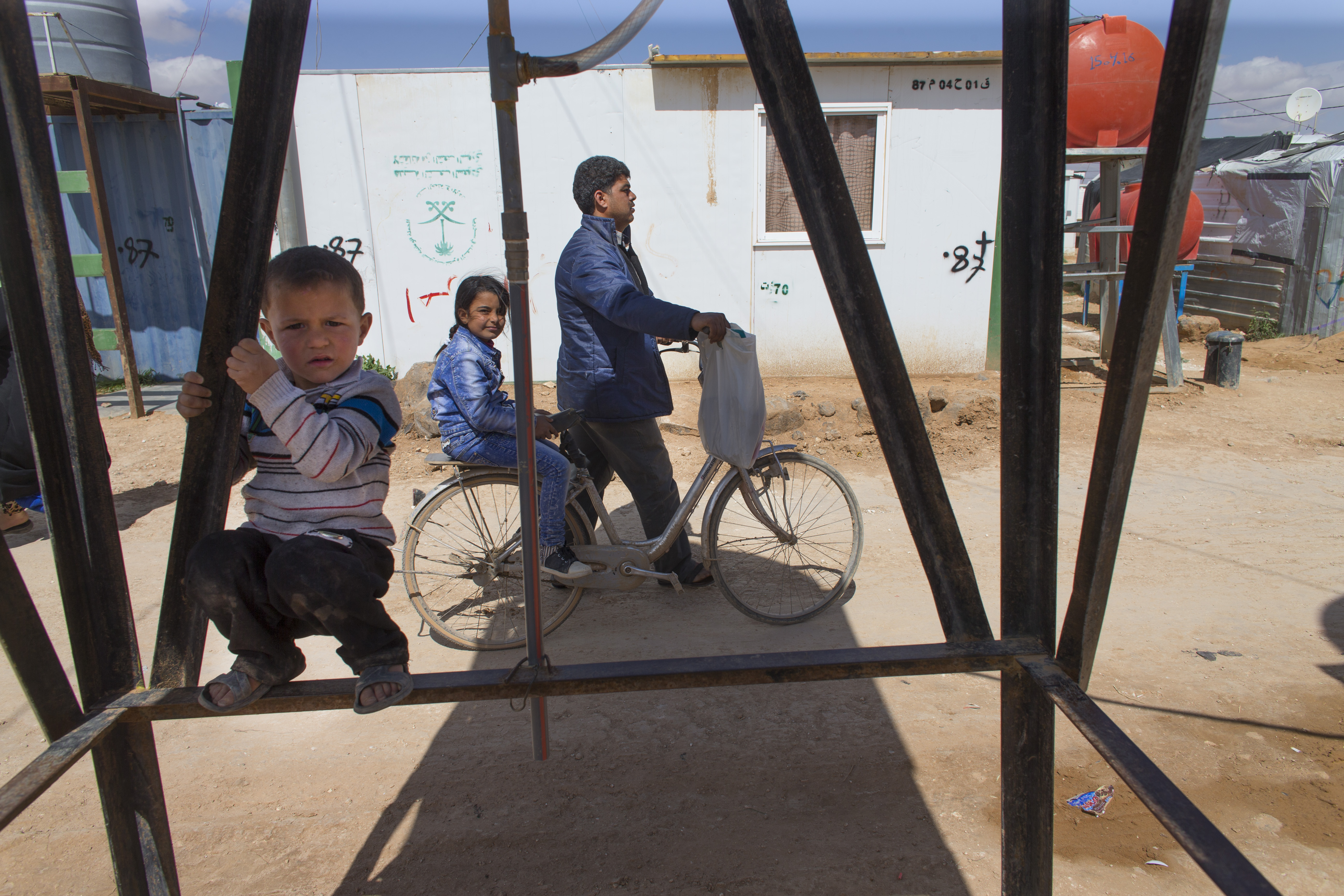 The girl has a congenital defect known as tethered spinal cord that limits the movement of the spinal cord within the spinal column. As she grows it will cause paralysis. At present, she suffers incontinence and leg pain. The defect can be corrected by surgery, which will have to be done outside of Jordan. Image by Mark Hoffman. Jordan. 2016.