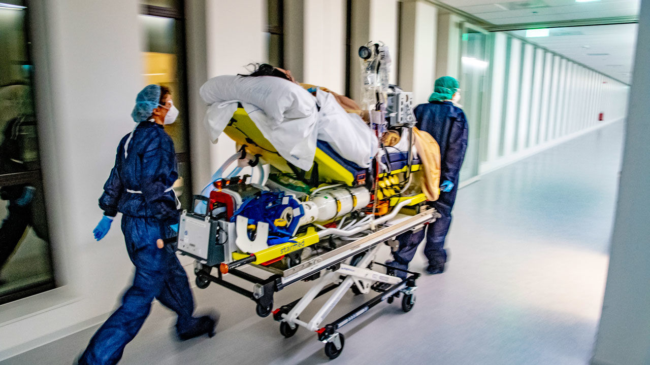 Dutch models of COVID-19 are designed to help prevent overloading of hospitals and the need to transfer patients. Image by Thomas Angus/Imperial College London. United Kingdom, 2020. Dutch models of COVID-19 are designed to help prevent overloading of hospitals and the need to transfer patients. Image by Thomas Angus/Imperial College London. United Kingdom, 2020.
