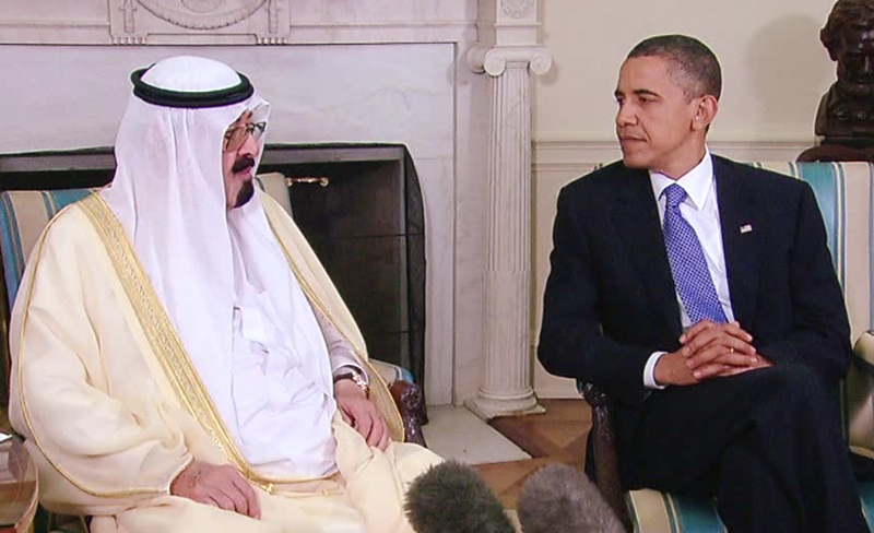 President Obama and His Majesty King Abdullah of Saudi Arabia. Image courtesy of the White House, 2010. Media file: oval.jpg