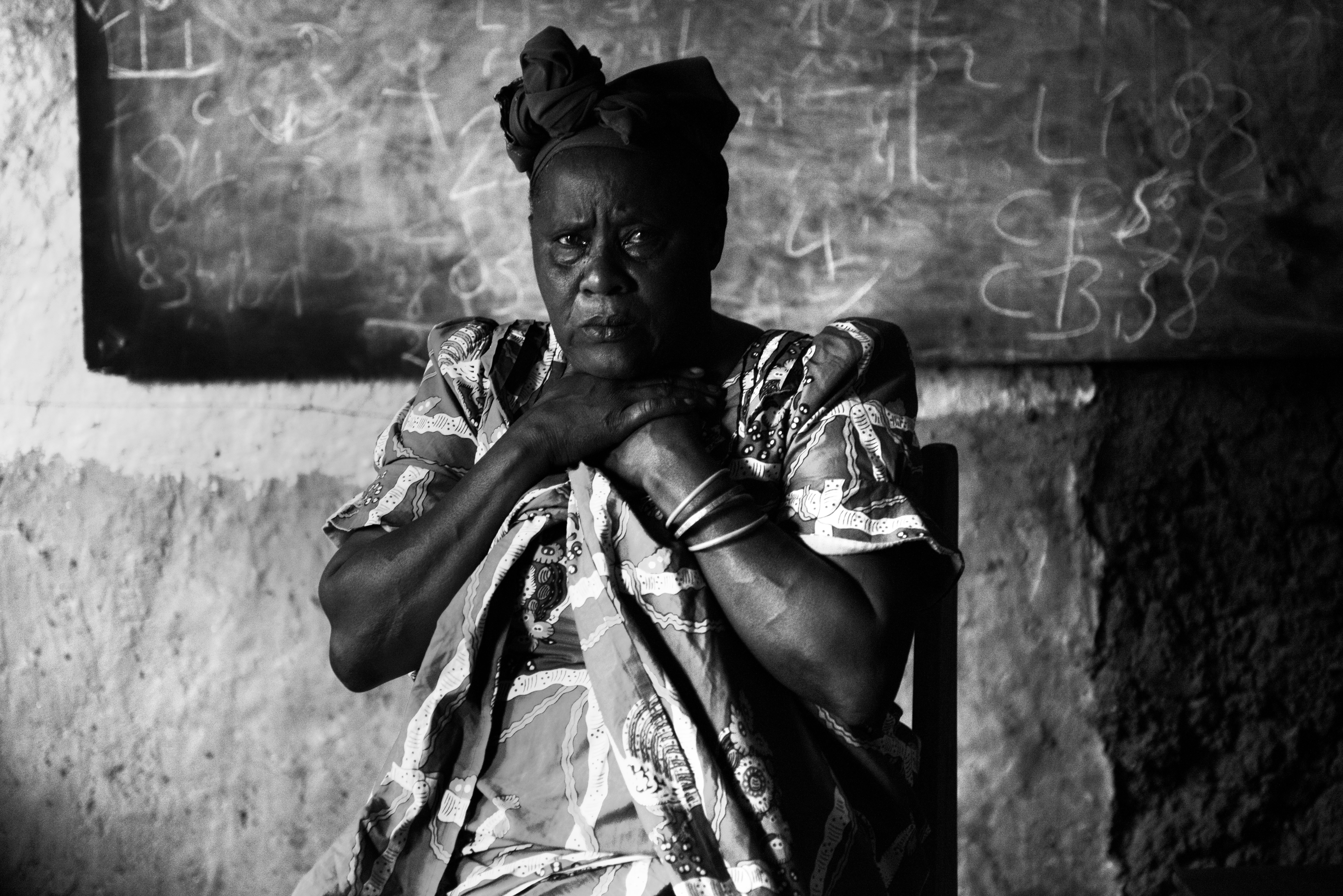Nzigire Chibalonza is 60 years old. She was raped by three men on the night of November 22, 2012. They were so brutal, she says "I thought I would die."Image by Fiona Lloyd-Davies. DRC, 2013.