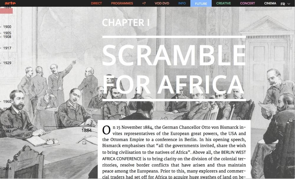 Interactive History on the Origins of HIV on Arte. Media file: scramble-arte-bloodytruth.jpg