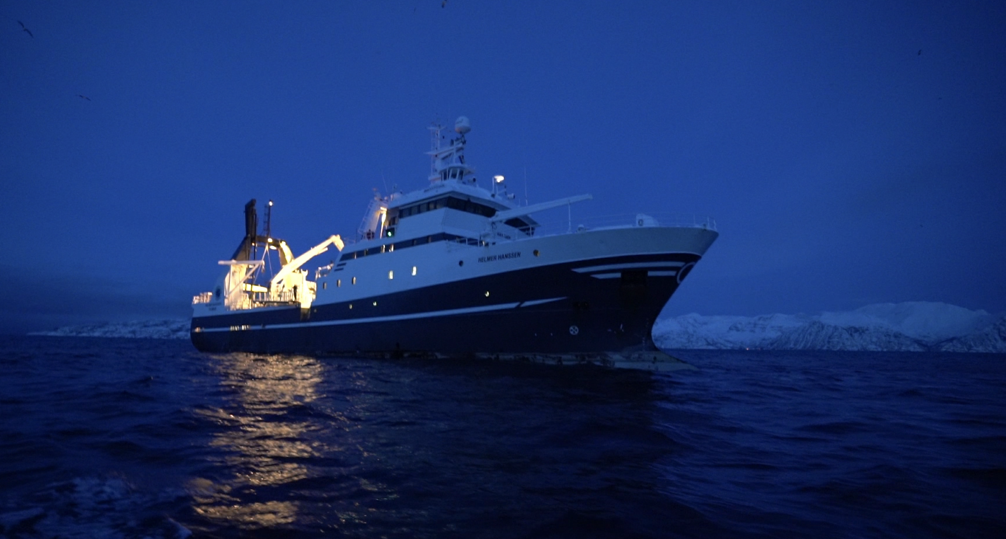The Helmer Hanssen explored the Polar Night in January 2018. Screenshot from Vox. The Helmer Hanssen explored the Polar Night in January 2018. Screenshot from Vox.