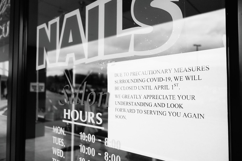One of the countless retail stores that have closed because of the coronavirus pandemic. Image by Jon Taylor / Flickr. United States, 2020. One of the countless retail stores that have closed because of the coronavirus pandemic. Image by Jon Taylor / Flickr. United States, 2020.