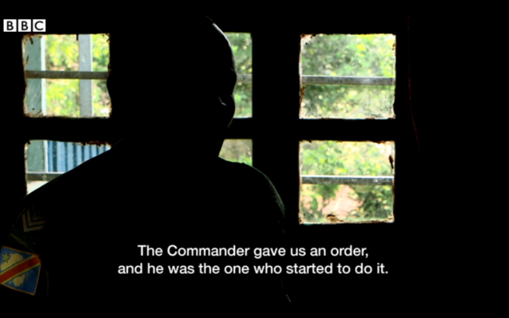 A screenshot from Fiona Lloyd-Davies' BBC Newsnight film investigation into whether Congolese officers ordered soldiers to rape women. Media file: Screen Shot 2013-04-11 at 3.37.28 PM.jpg