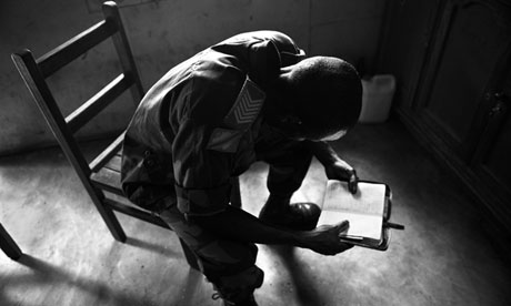 Congo: an army sergeant who says he was ordered to rape by his commanding officer. Image by Fiona Lloyd-Davies. DRC, 2013. Media file: Congolese-army-sergeant-010.jpg
