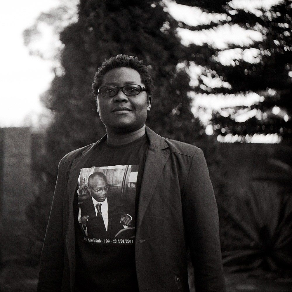 Pepe Julian Onziema at a memorial service to mark the three year anniversary of the murder of Ugandan LGBT activist David Kato on January 26, 2014. Image by Daniella Zalcman. Uganda, 2014.