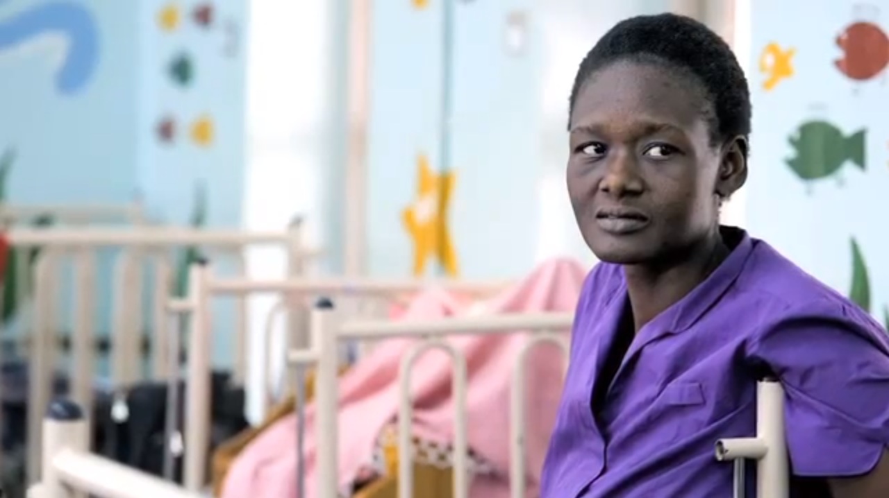 PRI and PBS NewsHour Online featured "Cancer's Lonely Soldier in Uganda: Part I of V" This photograph is a still shot from the video. Images by Joanne Silberner, Jacqueline Koch and Fred Hutchinson.