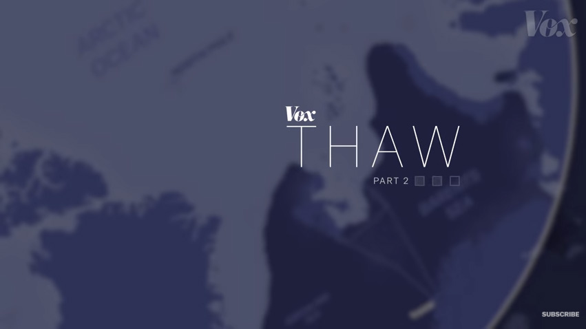 Title screen of "Thaw Part 2." Image by Vox. United States, 2018. Title screen of "Thaw Part 2." Image by Vox. United States, 2018.