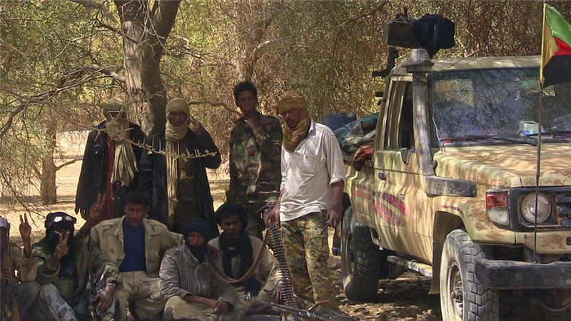 Fighters from the Tuareg separatist rebel group in Mali. Image courtesy of Reuters.