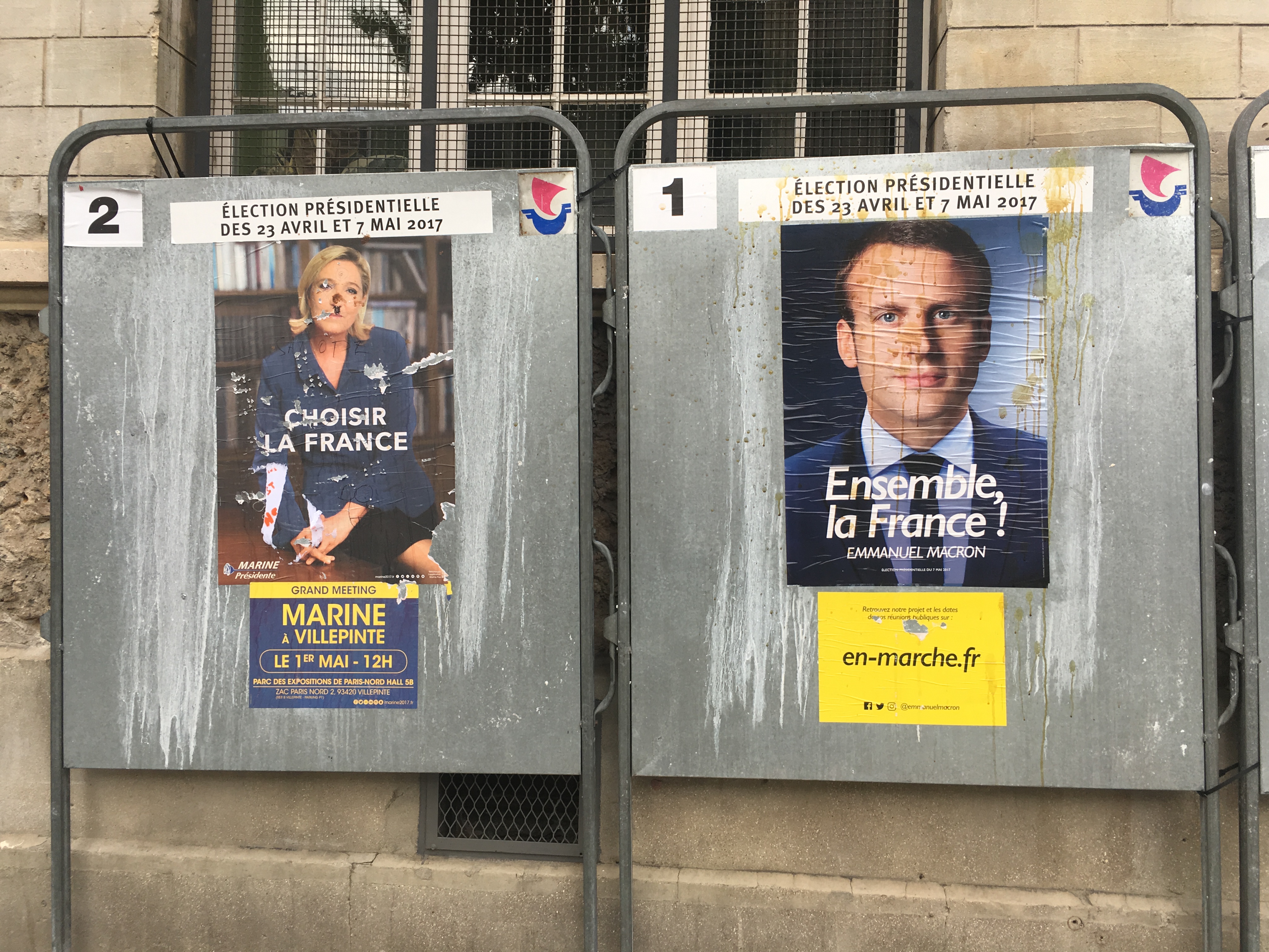The French election campaign posters. Image by Sarah Widman. France, 2017. The French election campaign posters. Image by Sarah Widman. France, 2017.