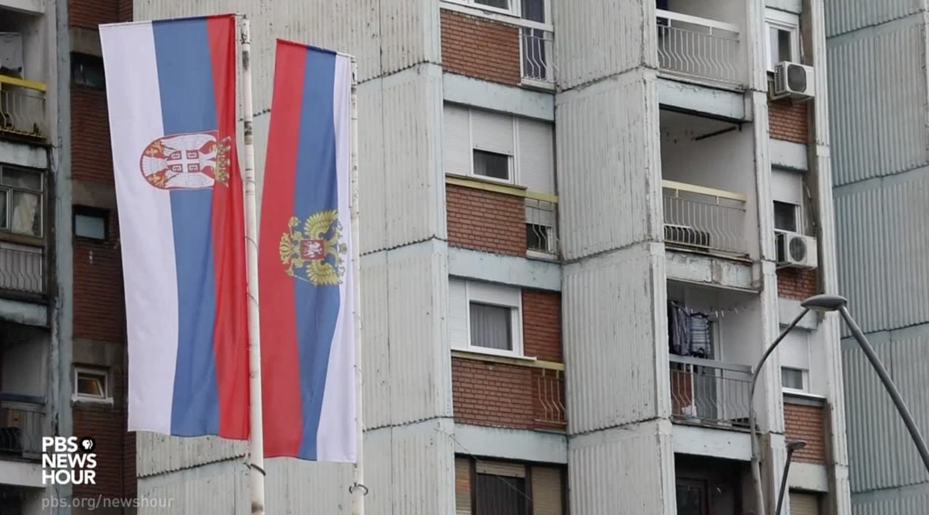 Screenshot from PBS NewsHour. Kosovo, 2018. Screenshot from PBS NewsHour. Kosovo, 2018.