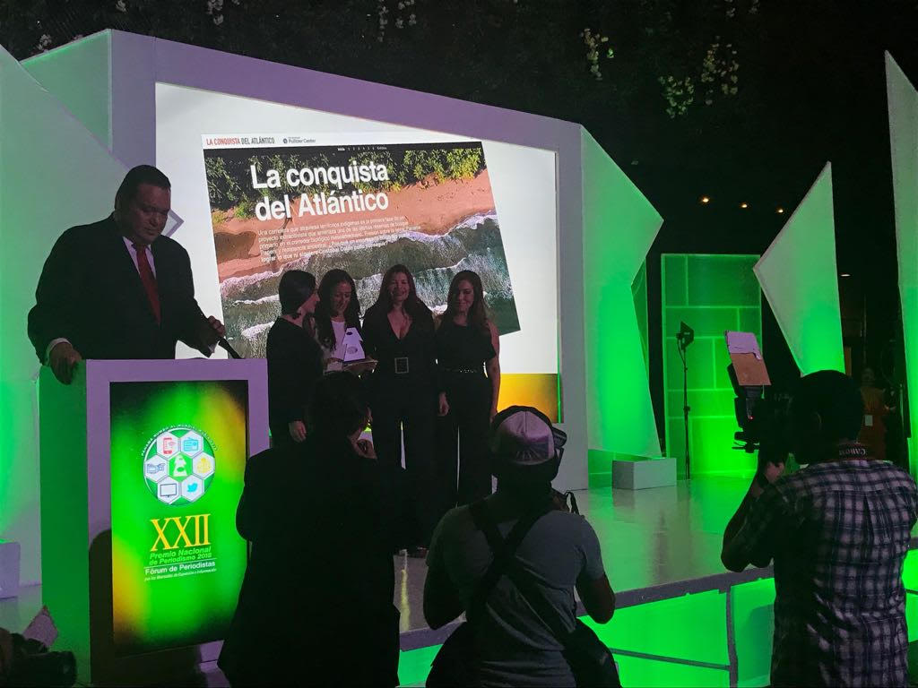 Grantees awarded for their excellence in data journalism. Panama, 2018. Grantees awarded for their excellence in data journalism. Panama, 2018.