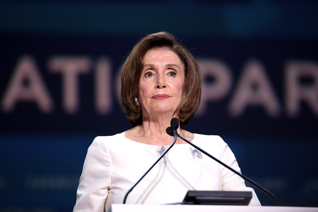 House Speaker Nancy Pelosi (D – CA) and fellow Democrats are pushing for new COVID-19 relief funding to include research support. Image by Gage Skidmore / Creative Commons. United States, undated. House Speaker Nancy Pelosi (D – CA) and fellow Democrats are pushing for new COVID-19 relief funding to include research support. Image by Gage Skidmore / Creative Commons. United States, undated.