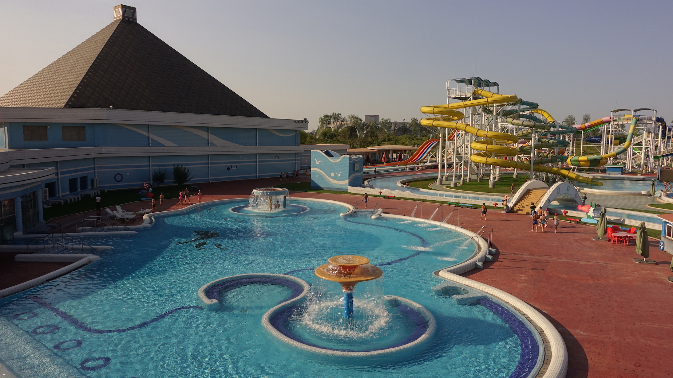 A scene from the Munsu Water Park in Pyongyang, North Korea. Image by Laya Maheshwari. North Korea, 2016. A scene from the Munsu Water Park in Pyongyang, North Korea. Image by Laya Maheshwari. North Korea, 2016.
