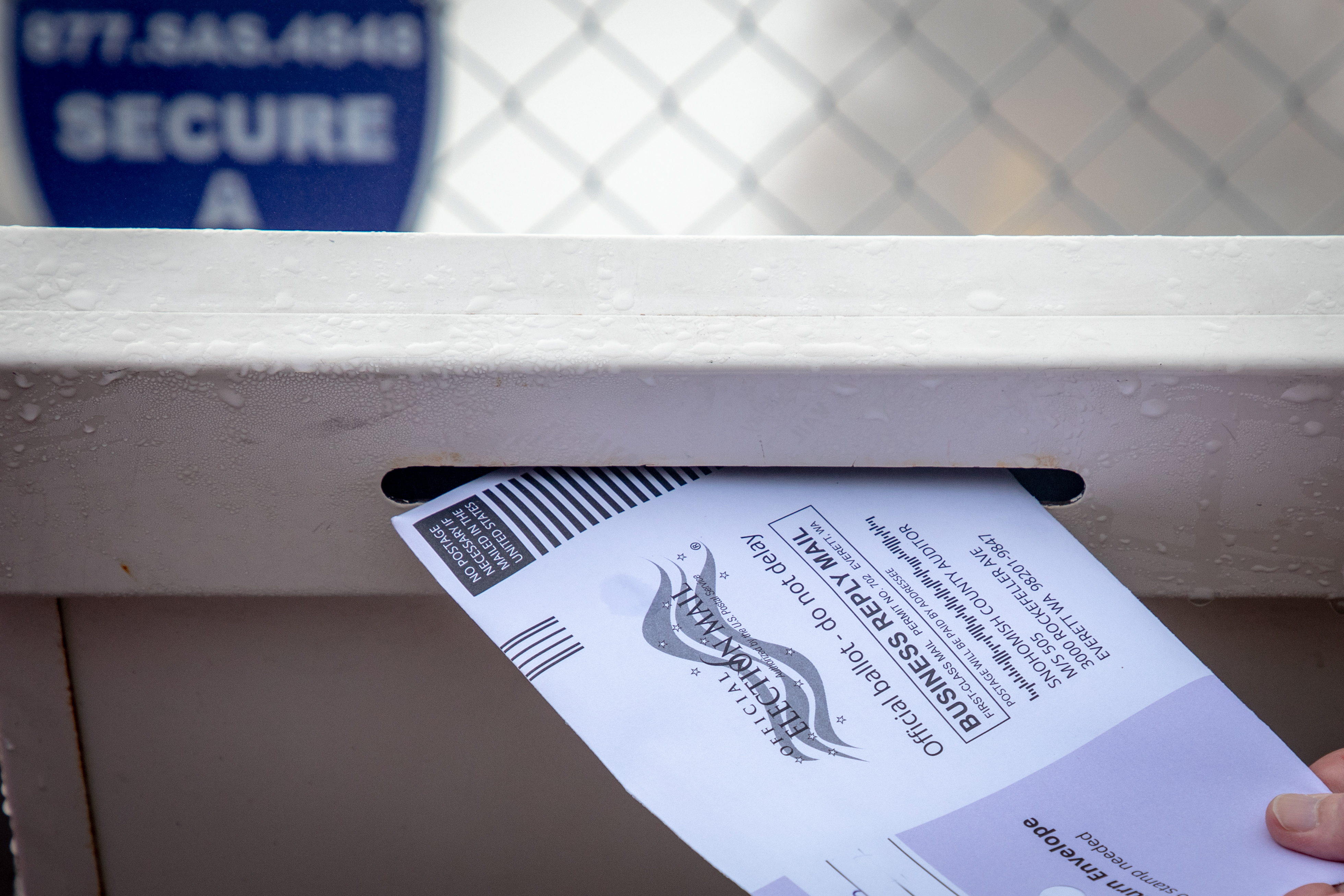 A mail-in ballot. Image by CL Shebley / Shutterstock. United States, 2018. A mail-in ballot. Image by CL Shebley / Shutterstock. United States, 2018.