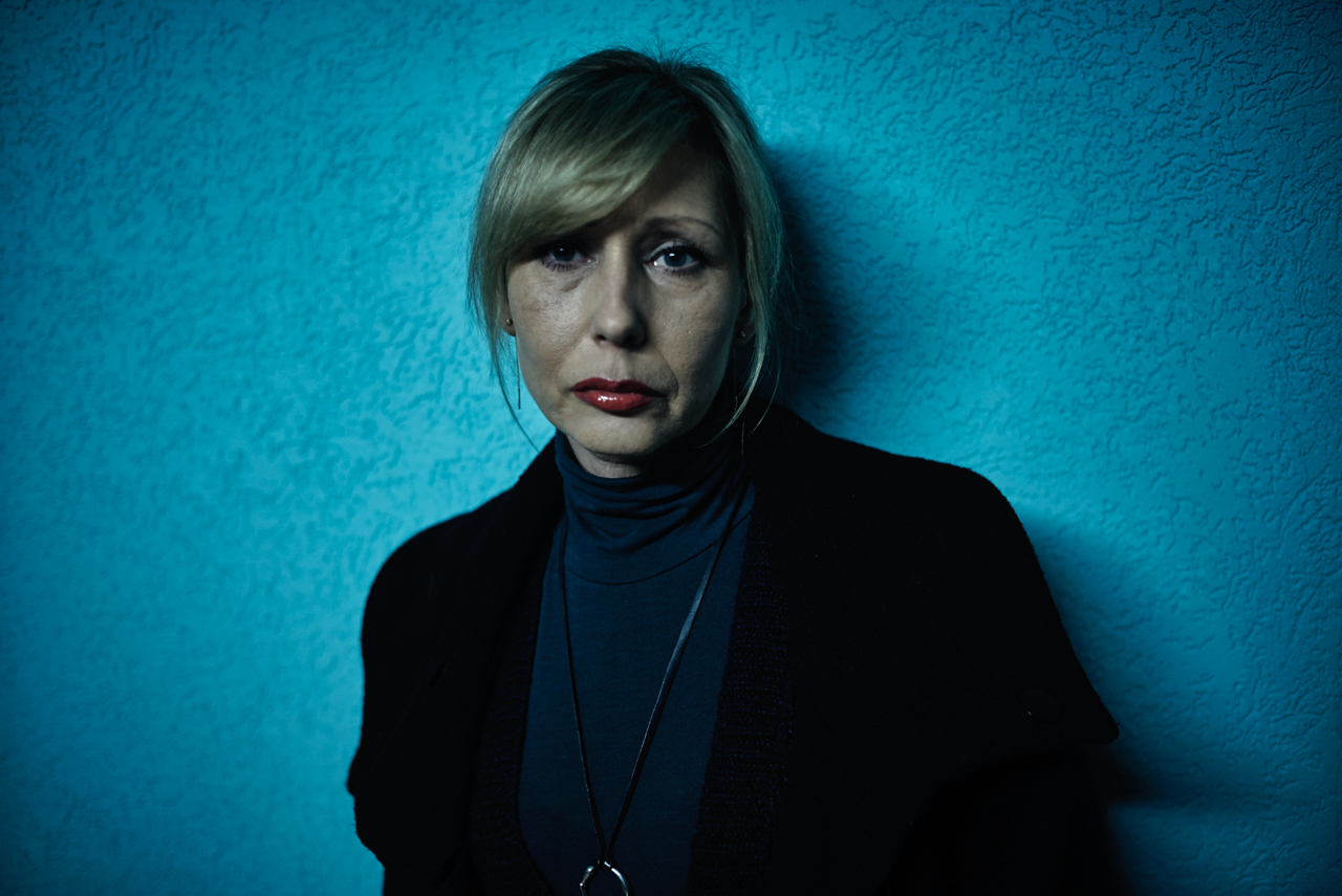 Olga has known about her HIV status for almost twenty years. She was a very active social worker helping young women in her hometown Donetsk. She openly opposed the separatist regime and had to flee Donbass leaving all of her possessions behind. Her apartment is now occupied by separatists. She is now in Odessa and has had a hard time adjusting to living in temporary shelters and has attempted suicide. Image by Misha Friedman. Ukraine, 2016.