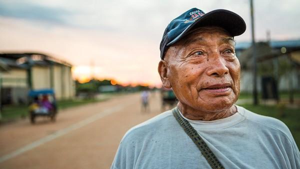 Marcelino Pinedo Cecilio can still remember life as a child living in the rainforest. Image by Jason Houston. Peru, 2015. Media file: 3.jpg