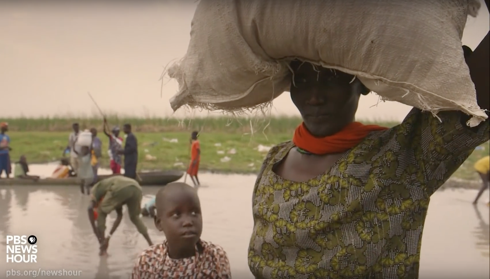 Still image from Jane Ferguson's PBS NewsHour video, "Millions Are on the Brink of War-Driven Starvation in South Sudan." 2017. Still image from Jane Ferguson's PBS NewsHour video, "Millions Are on the Brink of War-Driven Starvation in South Sudan." 2017.
