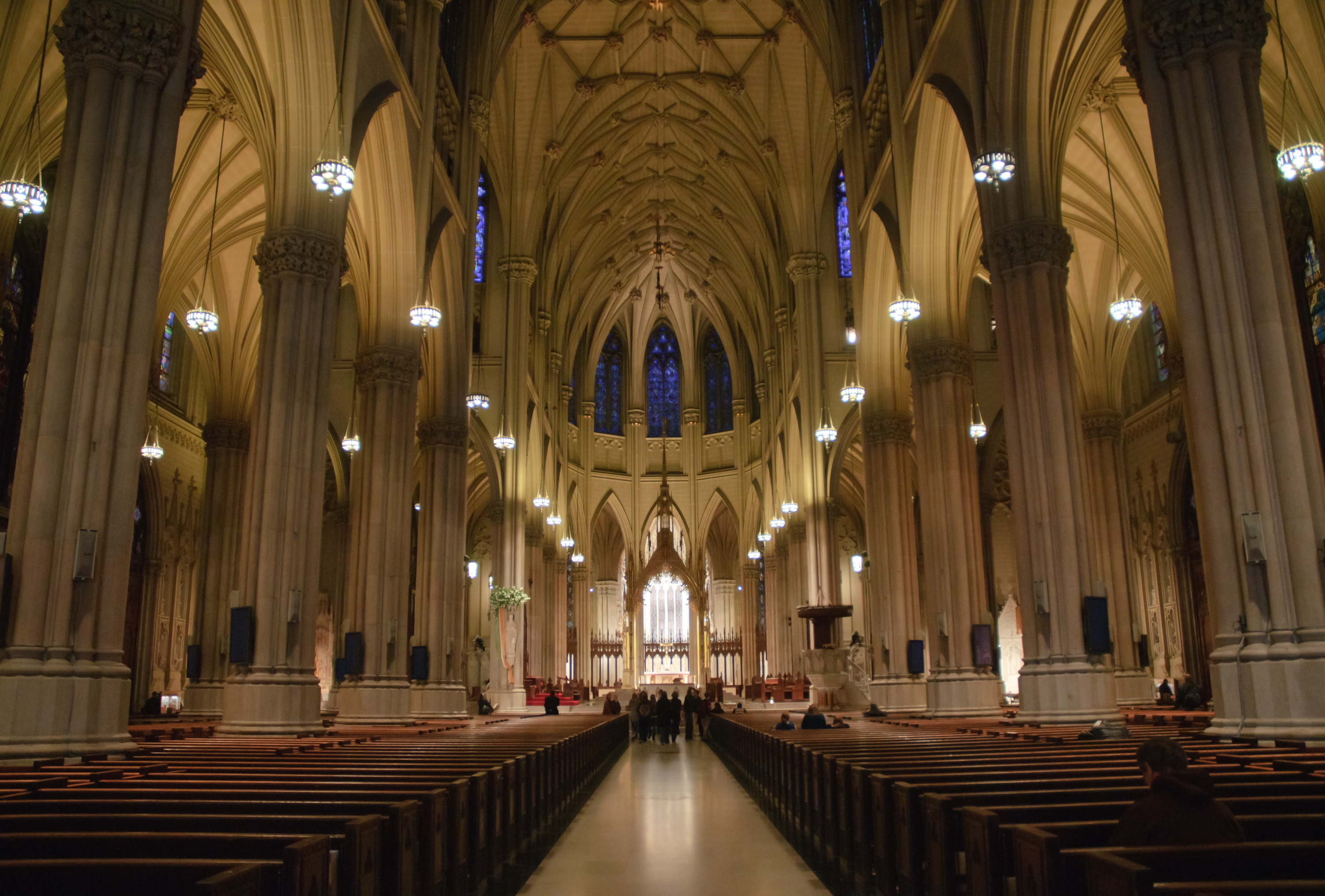 St. Patrick's Cathedral interior in New York City. Image by Zack Frank / Shutterstock. United States, undated. St. Patrick's Cathedral interior in New York City. Image by Zack Frank / Shutterstock. United States, undated.