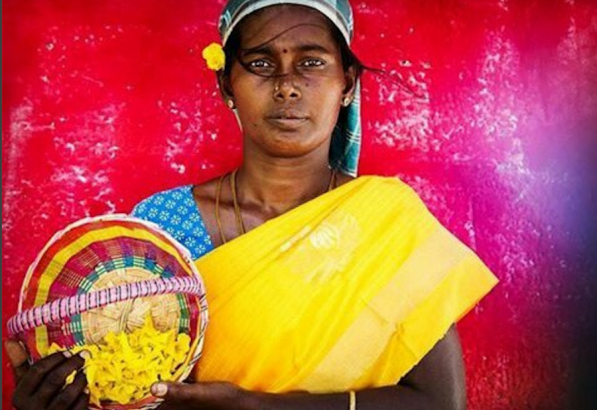 One of the artisans Oshadi works with to produce naturally-dyed clothes. Image courtesy of Oshadi. India, 2016. One of the artisans Oshadi works with to produce naturally-dyed clothes. Image courtesy of Oshadi. India, 2016.