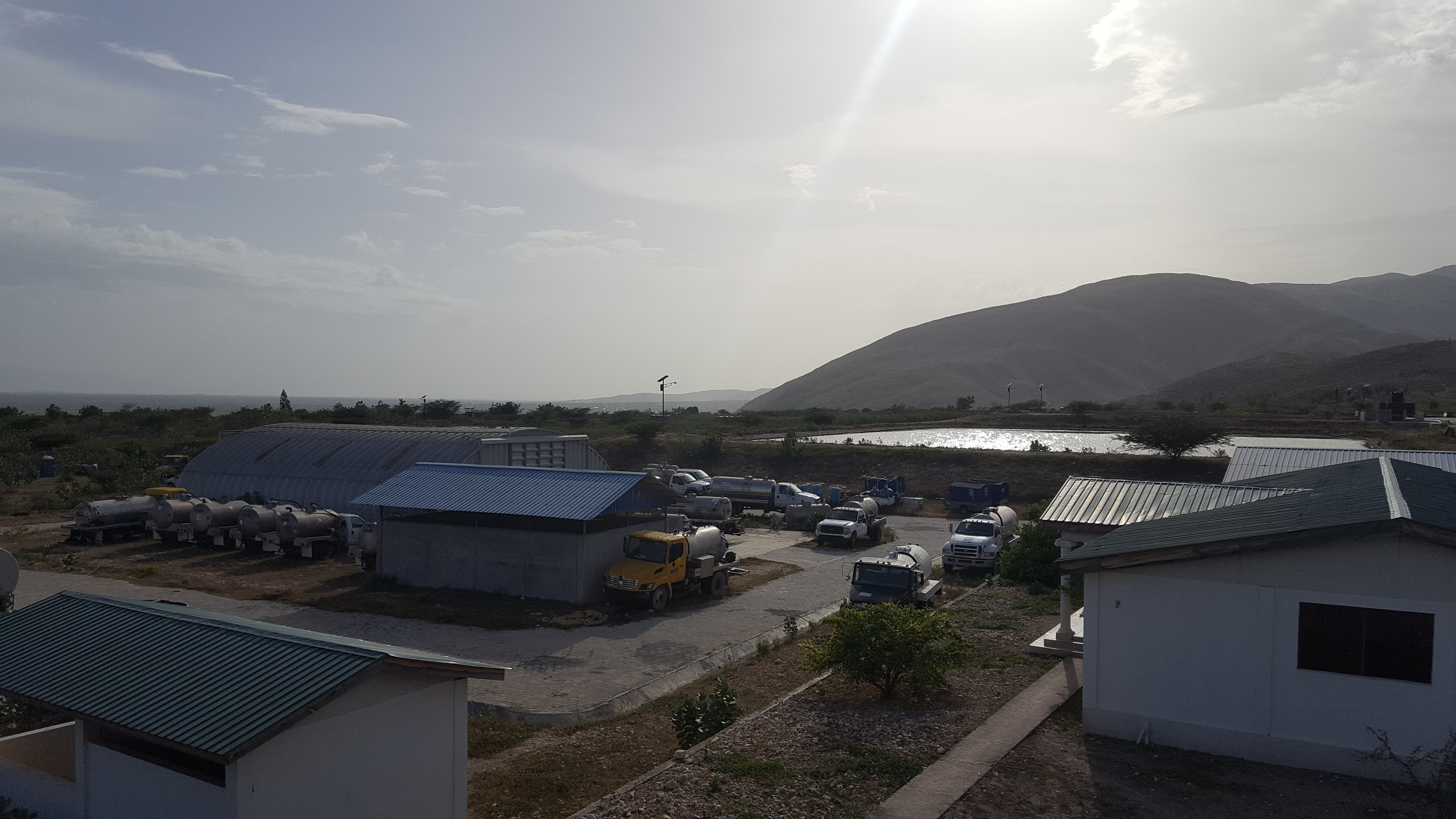 The sewage treatment site at Morne a Cabrit is run by the Haitian government. It is currently the only such facility in a country of about 10 million people. Image by Rebecca Hersher. Haiti, 2017. The sewage treatment site at Morne a Cabrit is run by the Haitian government. It is currently the only such facility in a country of about 10 million people. Image by Rebecca Hersher. Haiti, 2017.