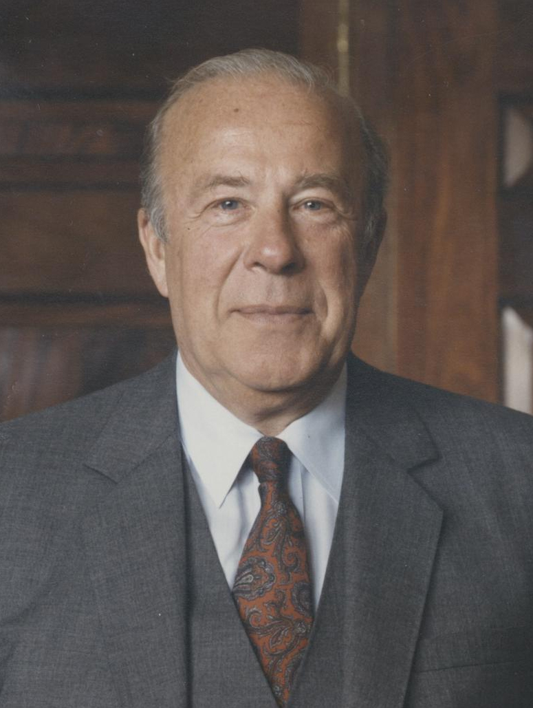 Portrait of George P. Shultz. Image by U.S. Department of State. United States, 2008.