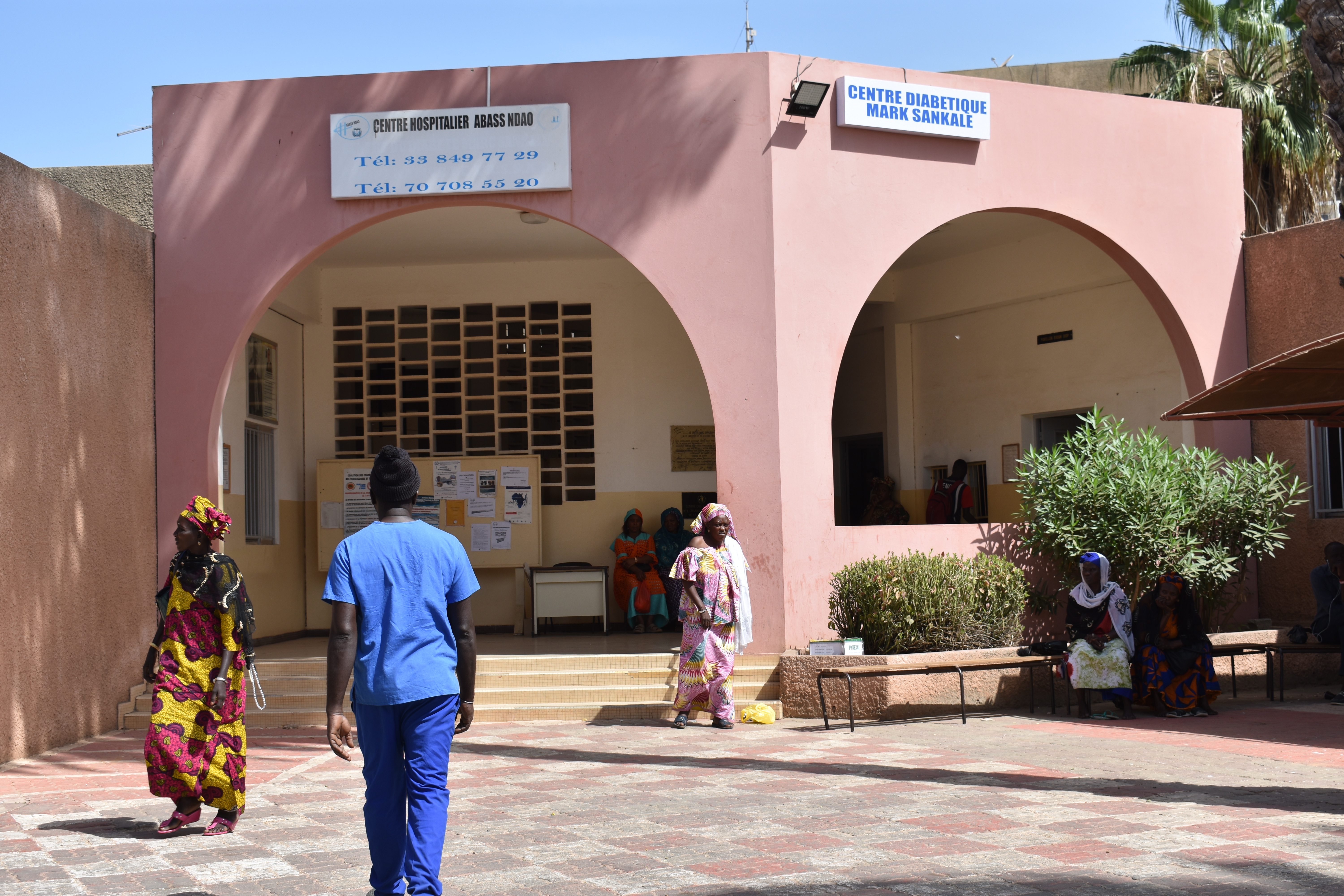 The Mark Sankale Center for Diabetes at the Abass Ndao Hospital. Image by Amy Nye. Senegal, 2019. The Mark Sankale Center for Diabetes at the Abass Ndao Hospital. Image by Amy Nye. Senegal, 2019.